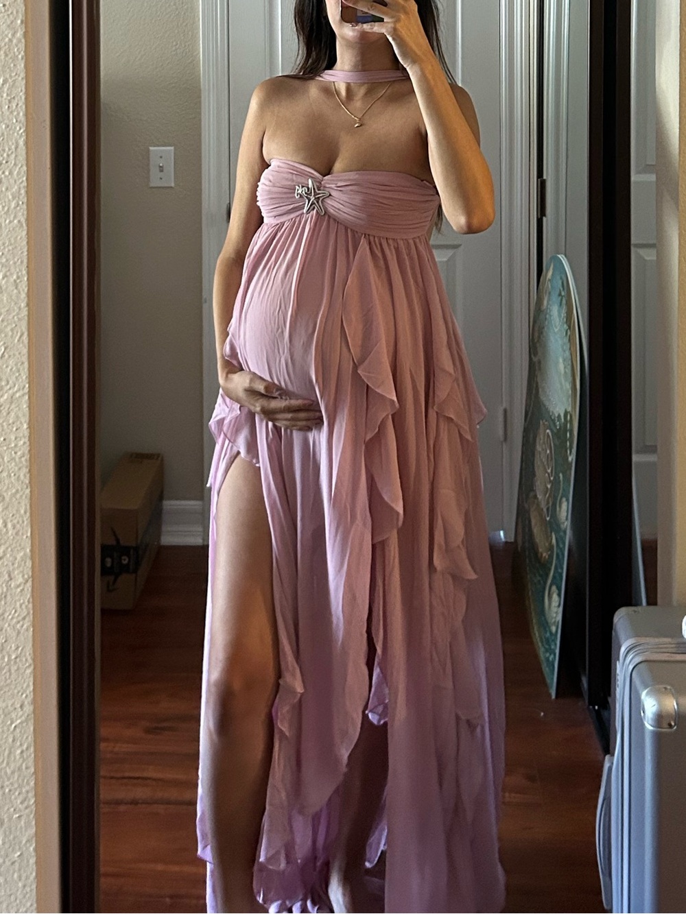 NWT Nana Jacqueline Purple Mariah Dress - Picture 3 of 6